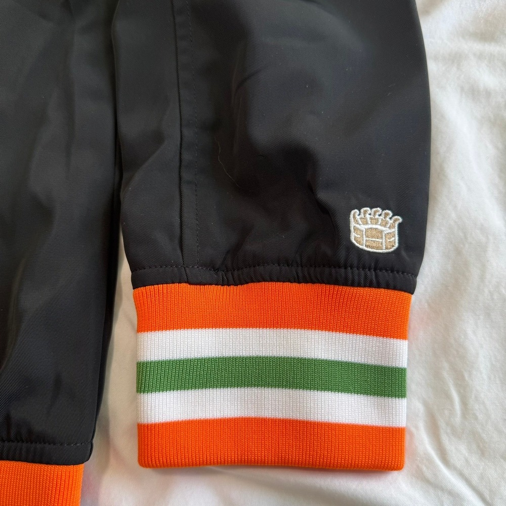 Homefield UCF Citronauts Bomber Jacket Mens Medium Black Varsity Snap NWT - Picture 8 of 11